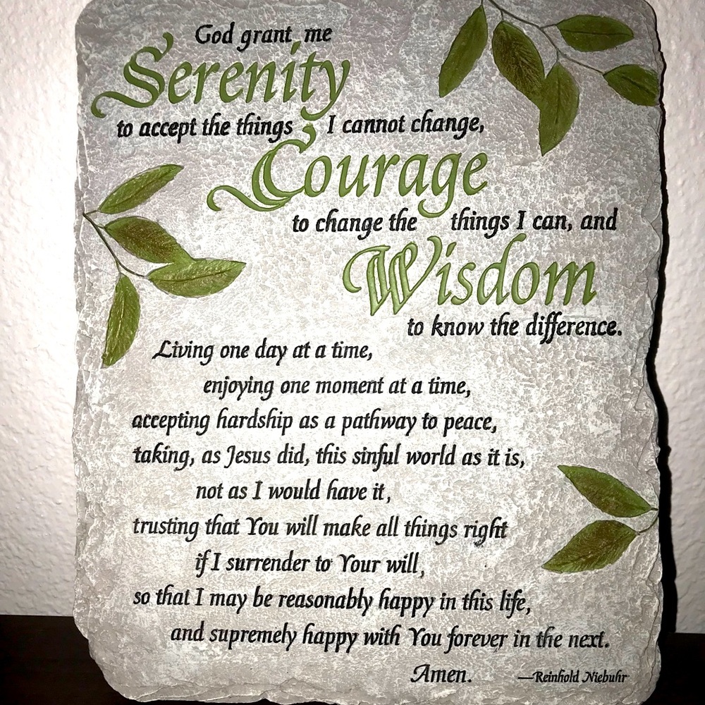 Serenity Plaque and Family picture frame